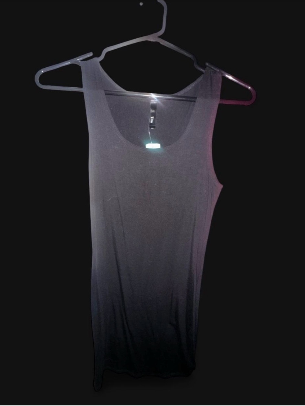 Sleek Black Midi Tank Dress - Timeless Scoop Neck